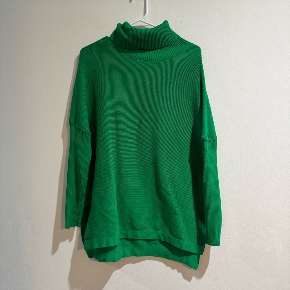 Women’s Oversized Green Knit Sweater | Size M | Like New